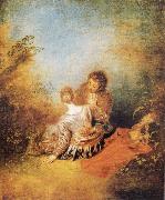 Jean-Antoine Watteau The Indiscretion France oil painting artist